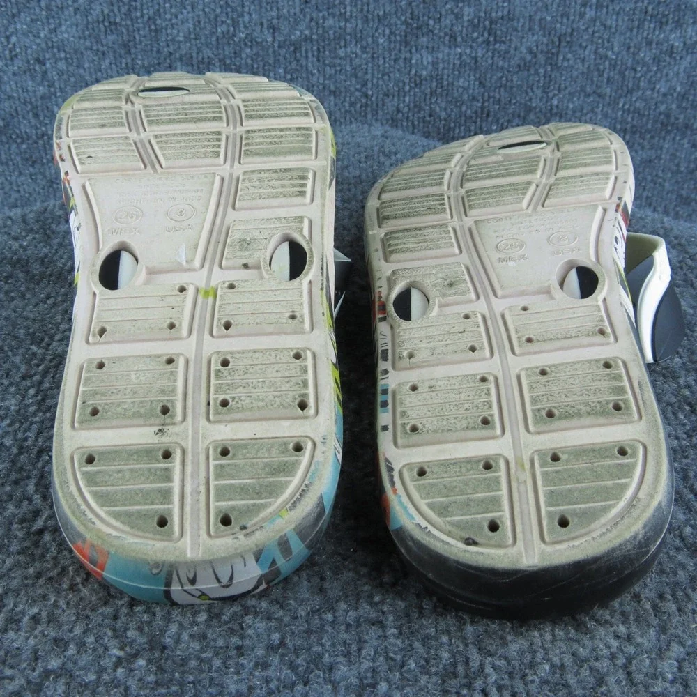 Popeye  Men Flip Flop Sandals Size‎ 8 Medium Multicolor Synthetic Slip On